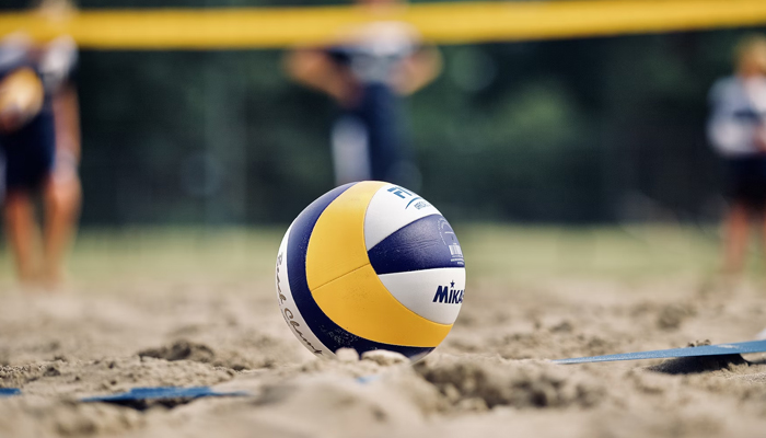A representational image of a volleyball on a beach. — Unsplash/File
