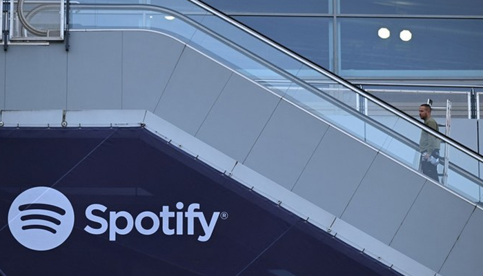 Music streaming giant Spotify logo. — AFP/File