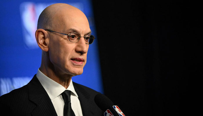 NBA Commissioner Adam Silver speaks during a news conference in Salt Lake City. — AFP/File