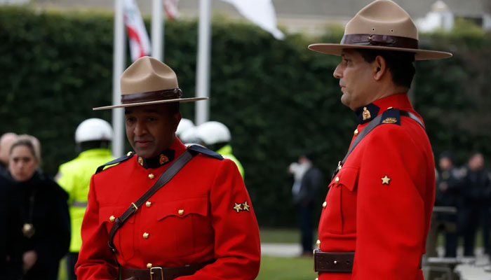 The image shows personnel of the Royal Canadian Mounted Police (RCMP). — AFP File