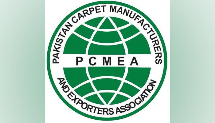 This image shows the logo of PCMEA. — Facebook/Pakistan Carpet Manufacturers & Exporters Association