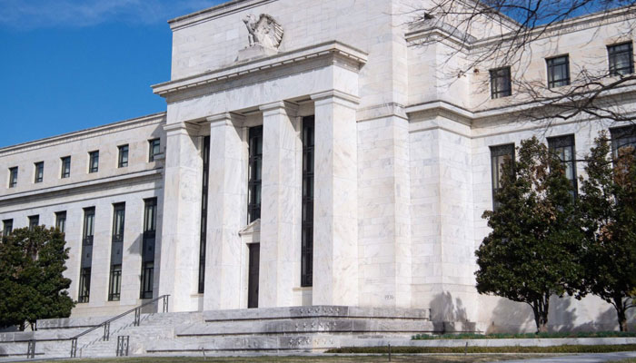 The Marriner S. Eccles Federal Reserve Board building is seen in Washington, U.S., March 16, 2022. —: AFP