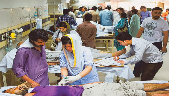 In this image, people standing in the hospital. — AFP/File