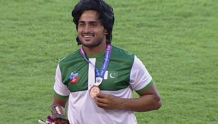 Pakistans No2 javelin thrower Mohammad Yasir Sultan —x/CorneredTigers1