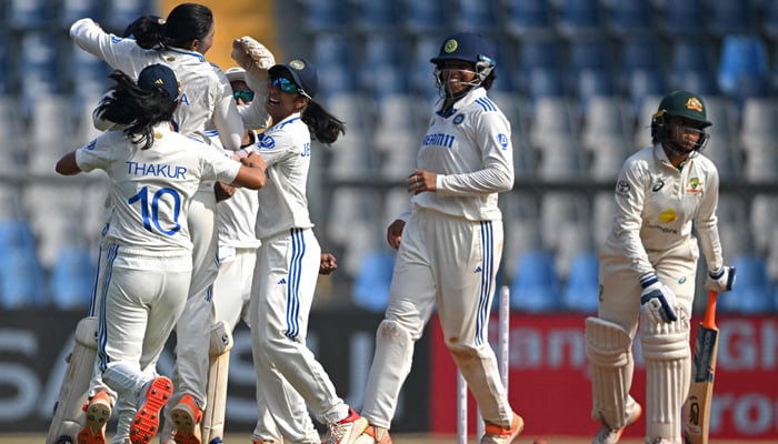 India Women Beat Australia In Historic Test