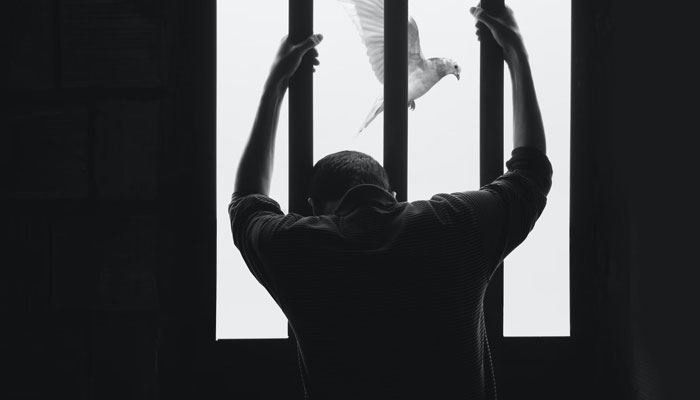Representational image of an jail inmate. — Unsplash