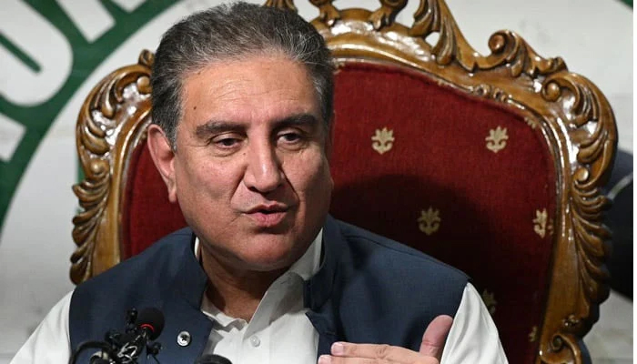 Pakistan Tehreek-e-Insaf (PTI) Vice Chairman and former foreign minister Shah Mehmood Qureshi. — AFP/File