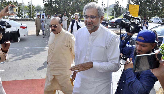 Former prime minister and Pakistan Muslim League Nawaz estranged leader Shahid Khaqan Abbasi. — APP/File