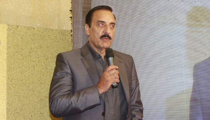 Commissioner Rawalpindi Division, Liaquat Ali Chatta speaks at an event on December 22, 2023. — Facebook/Commissioner Rawalpindi Official