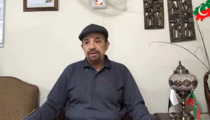 Pakistan Tehreek-e-Insaf leader and former provincial assembly opposition leader Firdous Shamim Naqvi speaks during a video interview on January 4, 2024. —Facebook/Firdous Shamim Naqvi