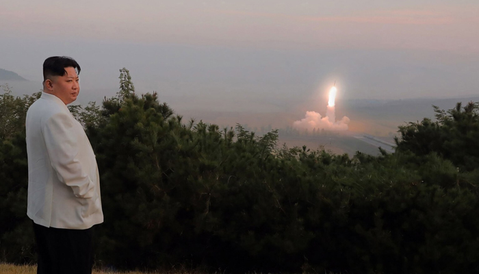 This picture shows North Koreas leader Kim Jong Un monitoring a North Korean missile launch at an undisclosed location. — KCNA/File