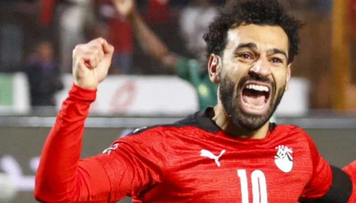 Captain Mohamed Salah celebrates scoring for Egypt. — AFP/File