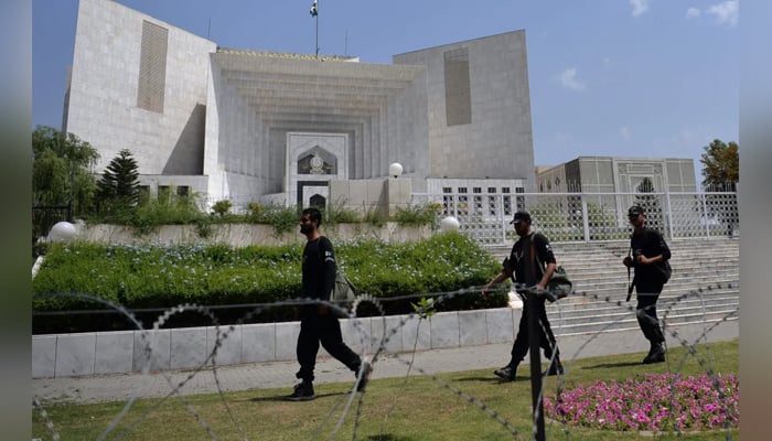 A view from outside Pakistans Supreme Court building in Islamabad. —AFP/File