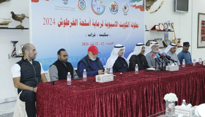 This image shows officials of the Asian Shotgun Championship during a presser. — Kuwait Times