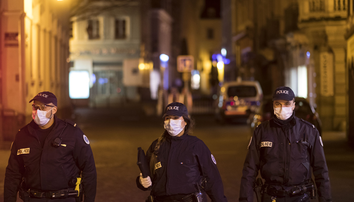 French police officers can be seen in this image. — AFP/File