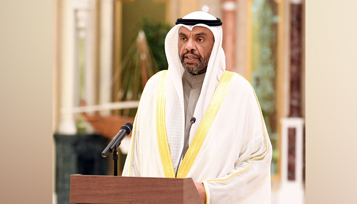 Kuwaits new foreign minister Abdullah al-Yahya taking the oath before the emir in Kuwait City on January 17, 2024. — AFP