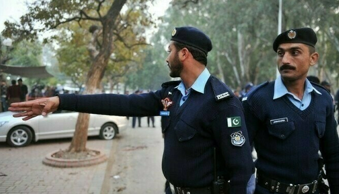 Islamabad Police officials can be seen in this image. — APP/File