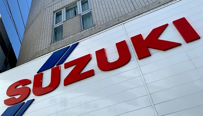 This picture shows a logo of Japanese automaker Suzuki in Tokyo on March 10, 2021. — AFP