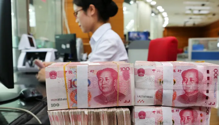 Chinese currency can be seen in this image. — AFP/File