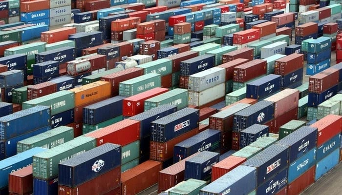 Containers can be seen at a facility. — AFP/File