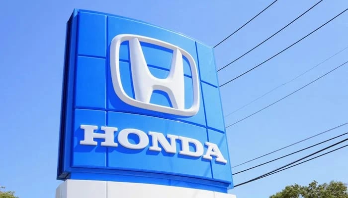 This image shows the Honda Atlas Cars logo. — AFP/File