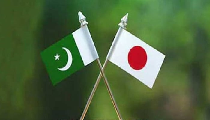 A representative image of the flags of Pakistan and Japan. — APP/File