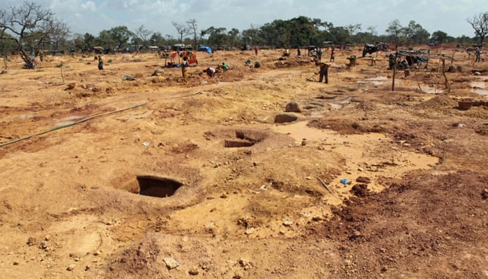 Numerous tunnel shafts can be seen in Koflatie, Mali. — AFP/File