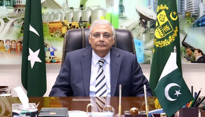 Caretaker Minister for Planning, Development, and Special Initiatives, Muhammad Sami Saeed can be seen in this image. — APP/File