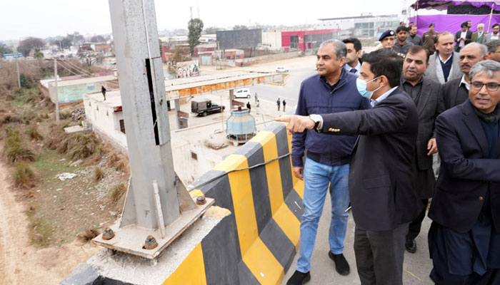 Chief Minister Punjab Mohsin Naqvi visits a project site in Sahiwal on Feb 3. 2024. — Facebook/dgprpunjab.newsroom