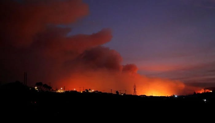 A forest fire in Chile can be seen in this photo. — AFP/File