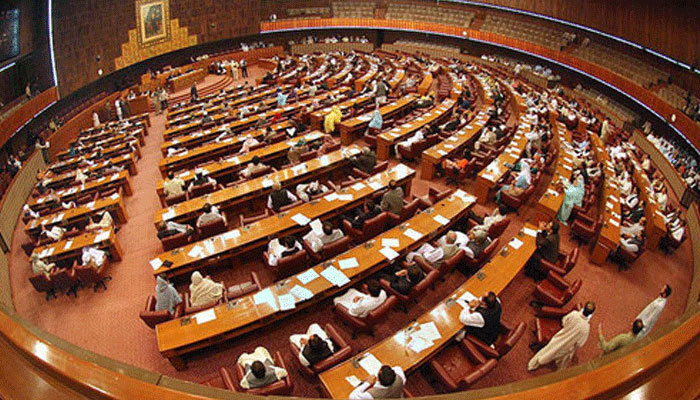 Pakistan National Assembly interior view. — AFP/File