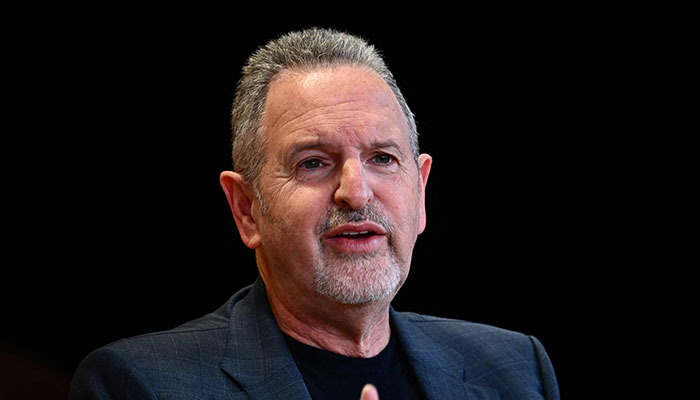 Rene Haas, CEO of British semiconductor and software design company ARM Holdings, speaks during The Wall Street Journal´s WSJ Tech Live Conference in Laguna Beach, California on October 17, 2023. — AFP