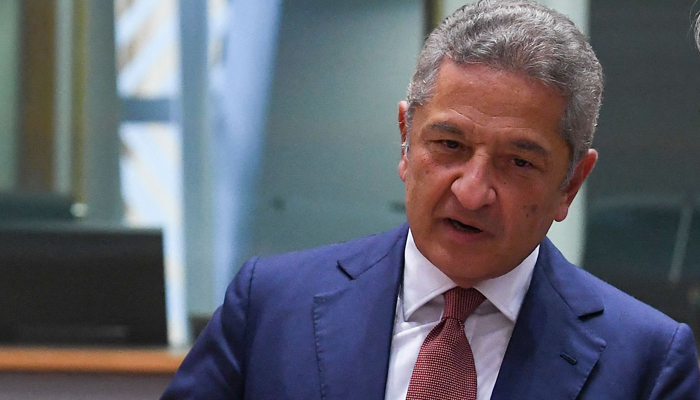 Member of the ECBs Executive Board Fabio Panetta during Eurogroup meeting at the EU headquarters, in Brussels, on July 12, 2021. —  AFP