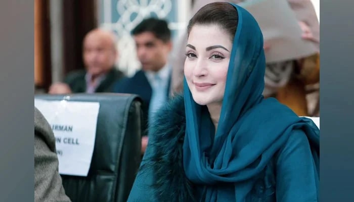 Pakistan Muslim League-Nawaz Senior Vice President Maryam Nawaz during a party meeting on December 18, 2023. — Facebook/Maryam Nawaz Sharif