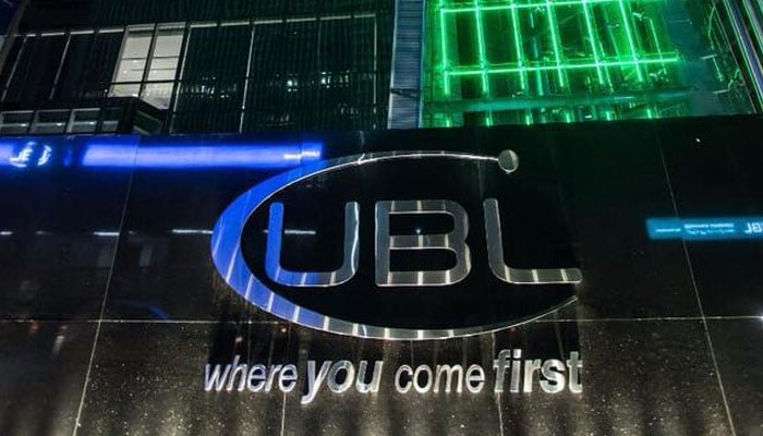This image shows the Logo of UBL at the building. — Facebook/UBL - United Bank Ltd