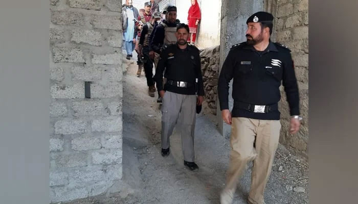KPK police personnel during a search operation on January 2, 2024. — Facebook/KPK Police