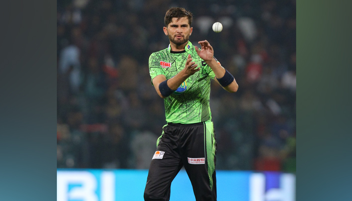 Lahore Qalandars skipper Shaheen Afridi catches the ball during a match in this image on February 19, 2024. — Facebook/Lahore Qalandars