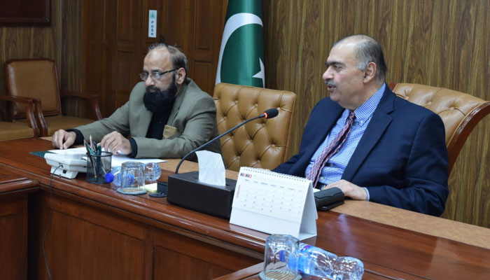 Vice-Chancellor of University of Health Sciences (UHS) Prof Ahsan Waheed chairs 78th meeting of the University of Health Sciences (UHS) on February 22, 2024. — Facebook/University of Health Sciences Lahore