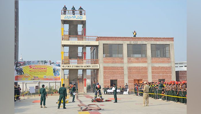 This image shows Punjab Emergency Rescue officials during a drill in the Emergency Services Punjab. — Punjab Rescue website