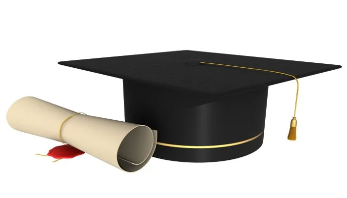 Representational image of degree and mortarboard. — Pixabay