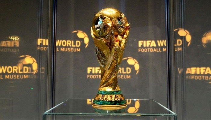 Representational image of the Football World Cup Trophy. — AFP/File