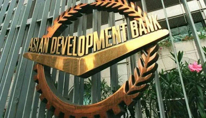 The Asian Development Bank logo on its headquarters. — AFP/File