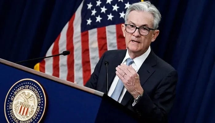 US Federal Reserve Chair Jerome Powell speaks during a news conference on interest rates, the economy, and monetary policy actions, at the Federal Reserve Building in Washington, DC, June 15, 2022.— AFP