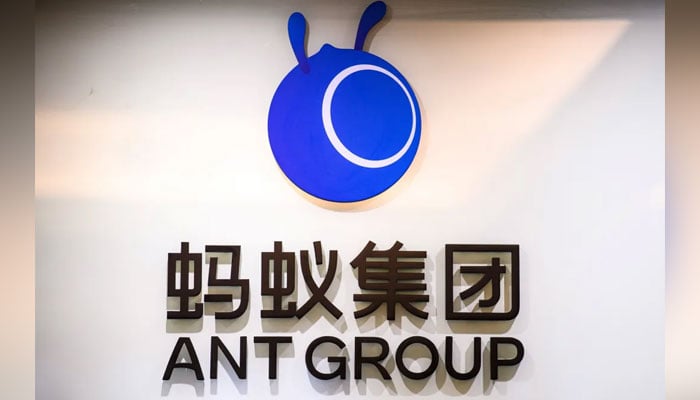 The logo of the Ant Group, the financial arm of Chinese e-commerce giant Alibaba, outside the company’s offices in Hong Kong. — AFP/File