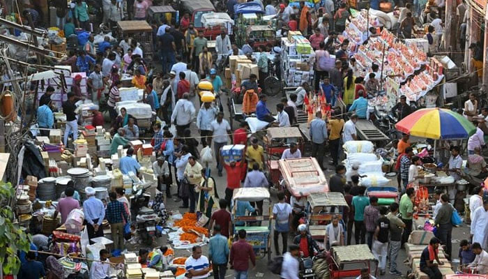 This image shows a crowded place in India. — AFP/File