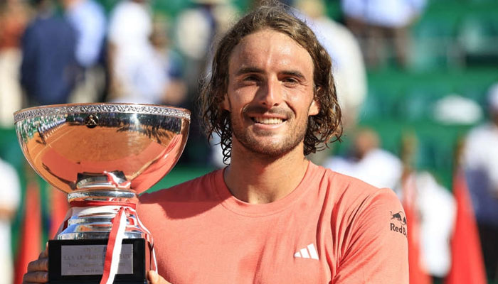 Greek tennis player Stefanos Tsitsipas with trophy. — AFP/File