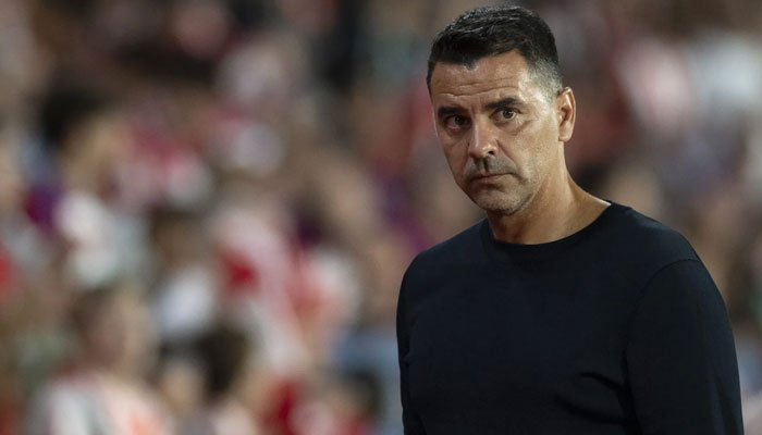 Girona manager Michel. — AFP File