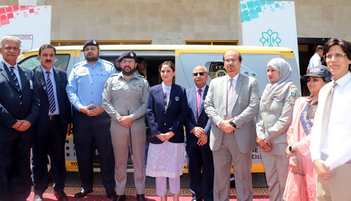 Participants pose for a group photo at a ceremony on May 2, 2024. — Radio Pakistan