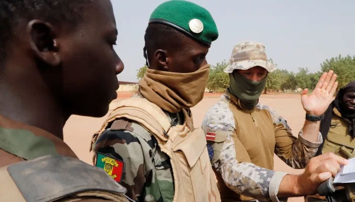 Malian soldiers of the 614th Artillery Battery during a training session on a D-30 howitzer with the European Union Training Mission (EUTM) in Mopti region, in Mali. — Reuters/File