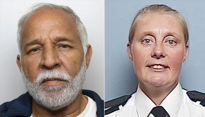 Extradited Pakistani Piran Ditta Khan (left) and police officer Sharon Beshenivsky. — X@WestYorksPolice /File